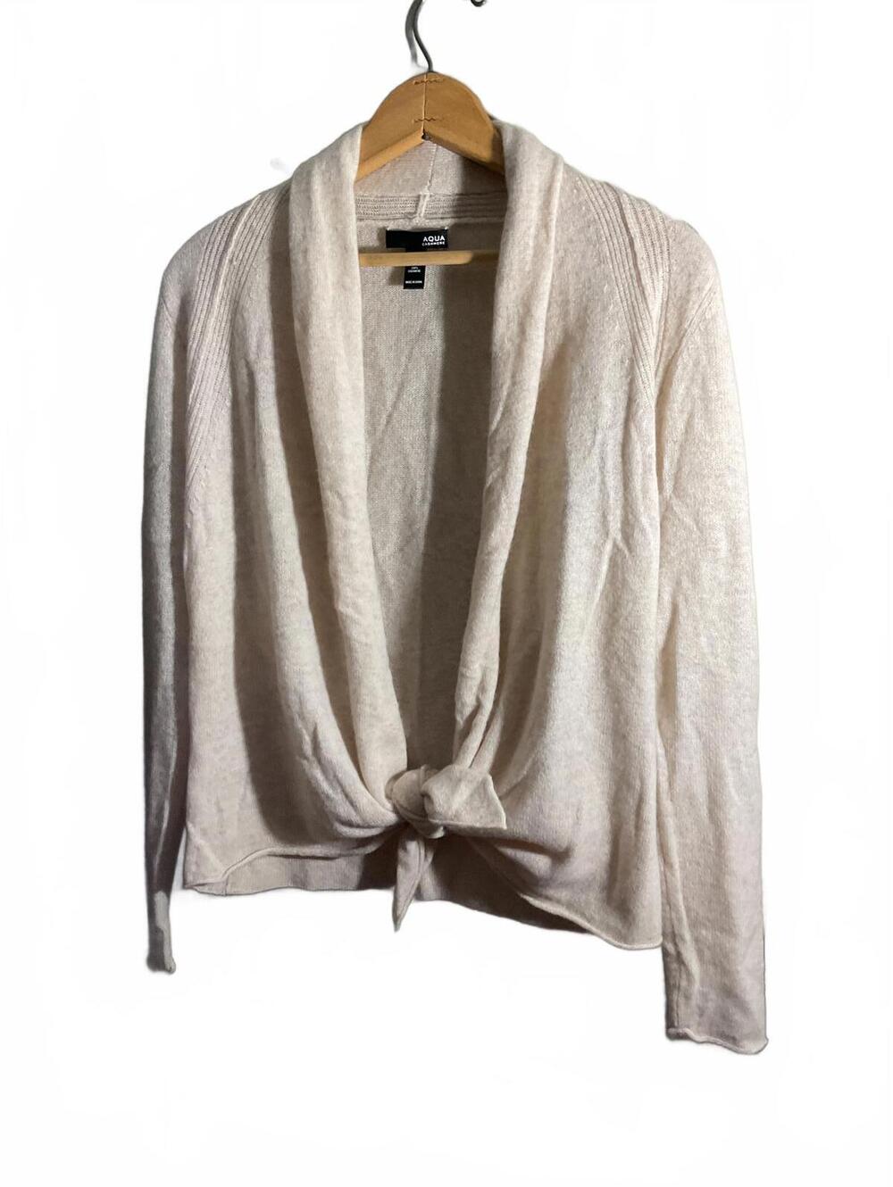Aqua 100% Cashmere Women's Cardigan Sweater, Size Small